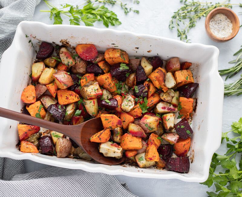 Roasted Root Vegetables with Fresh Herbs