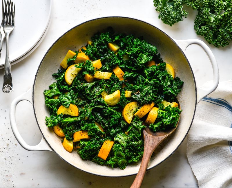 SAUTÉED SUMMER SQUASH AND KALE-1