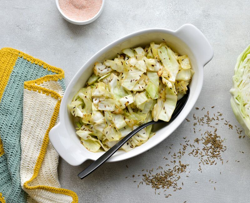 SAUTÉED CABBAGE WITH CUMIN SEEDS