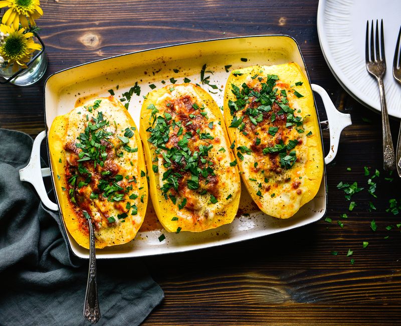 SPAGHETTI SQUASH BOATS-1