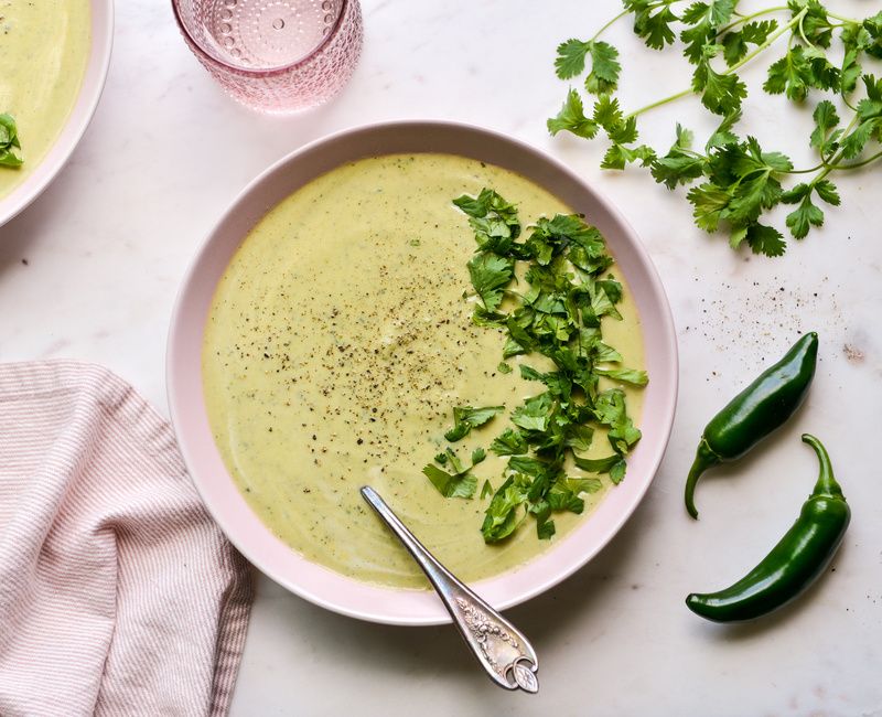 SPICY CREAM OF ZUCCHINI SOUP KETO-1