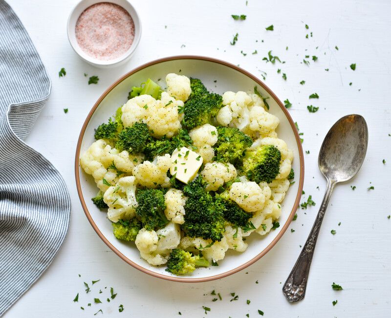 STEAMED CAULIFLOWER AND BROCCOLI-1