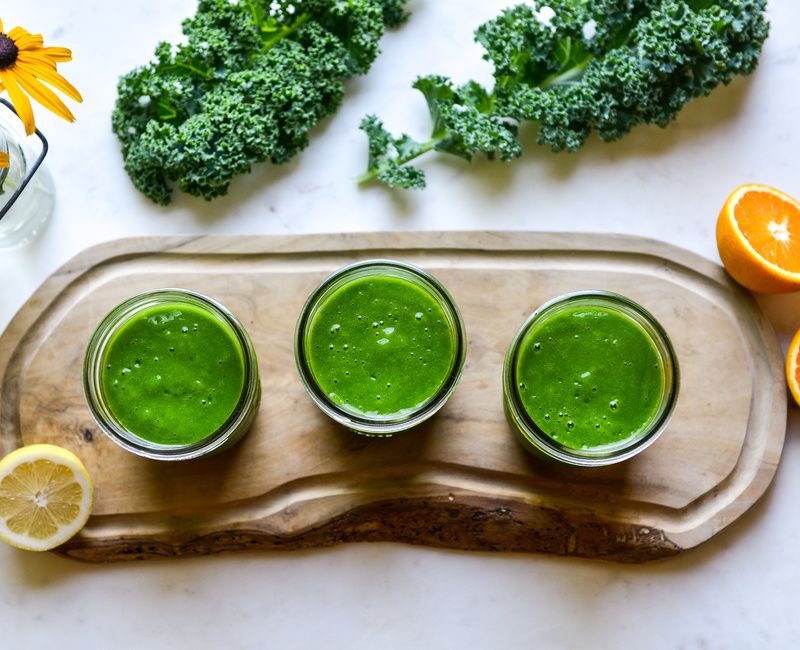 SUNSHINE KALE GREEN SMOOTHIE FOR KIDS-1