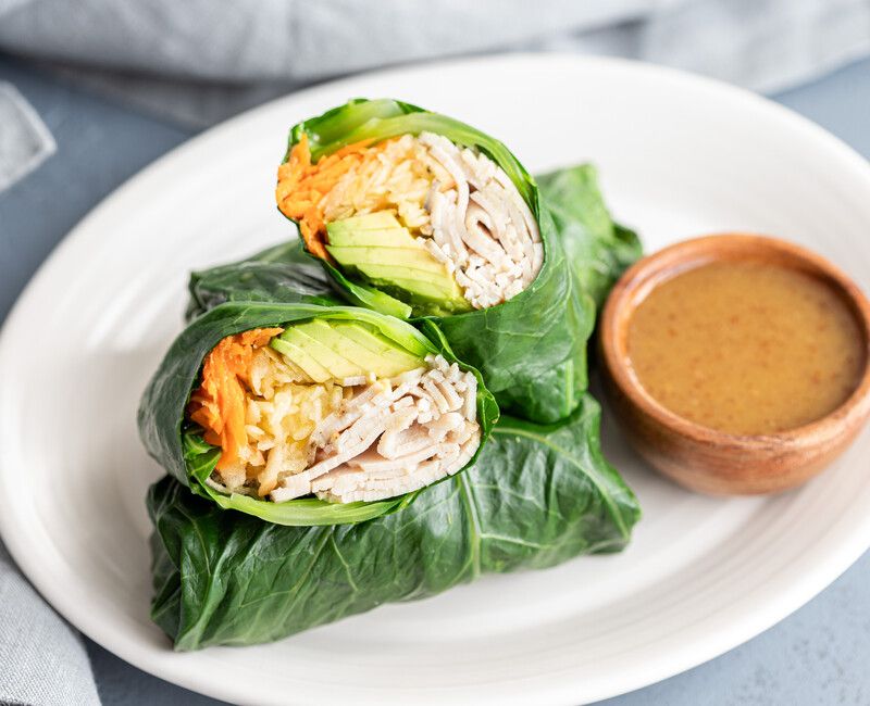 Turkey and Avocado Wrap with Honey Mustard