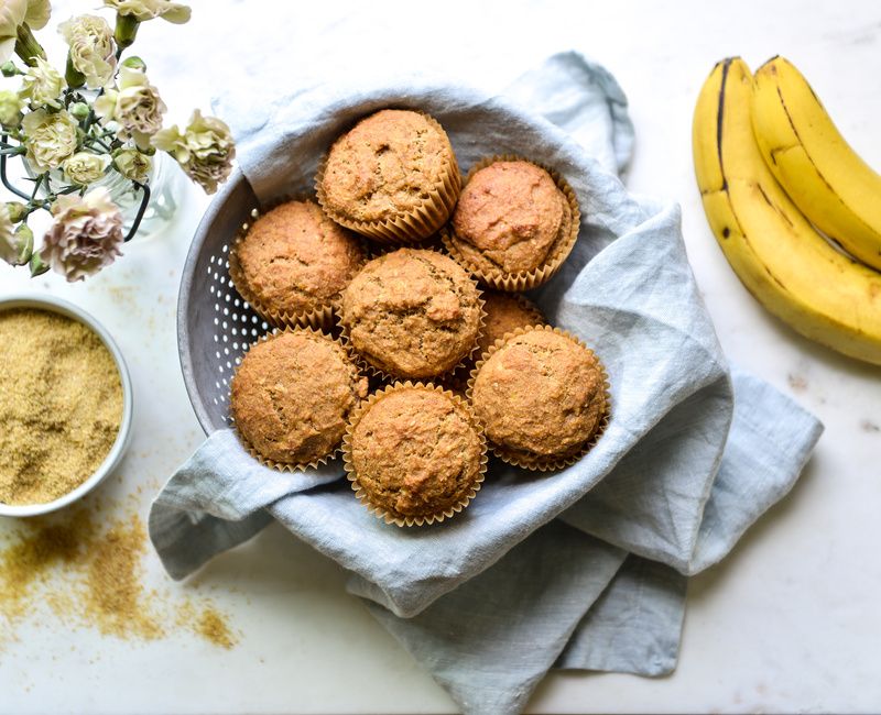 VEGAN EGG-FREE GLUTEN-FREE BANANA FLAX MUFFINS-1