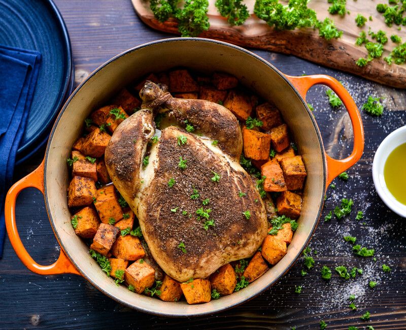 WHOLE ROASTED SPICED CHICKEN AND SWEET POTATOES-3