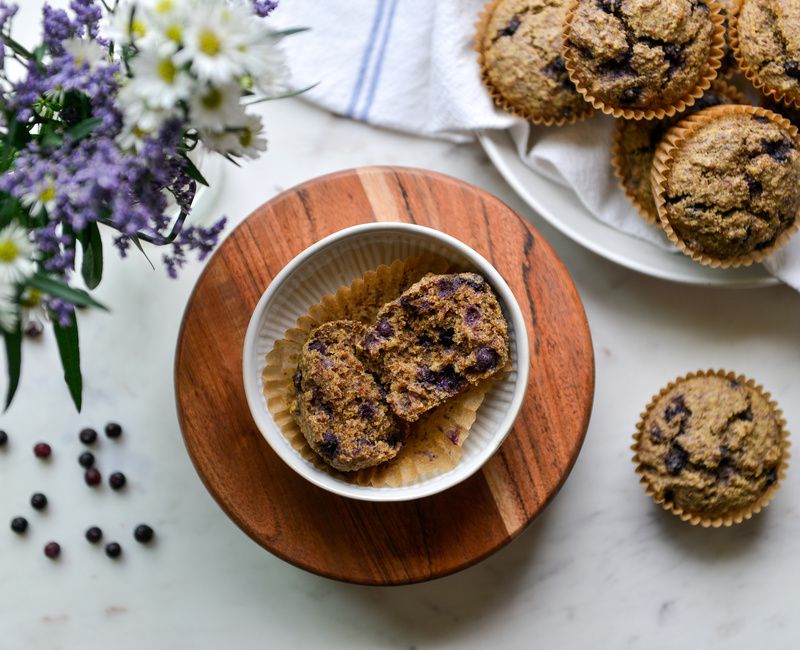 WILD BLUEBERRY FLAX MUFFINS-3