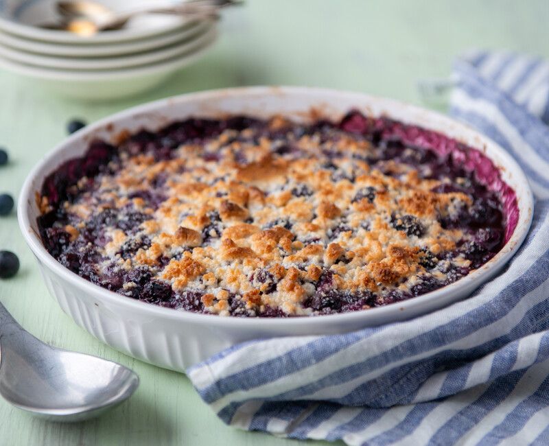 Blueberry Coconut Crumble