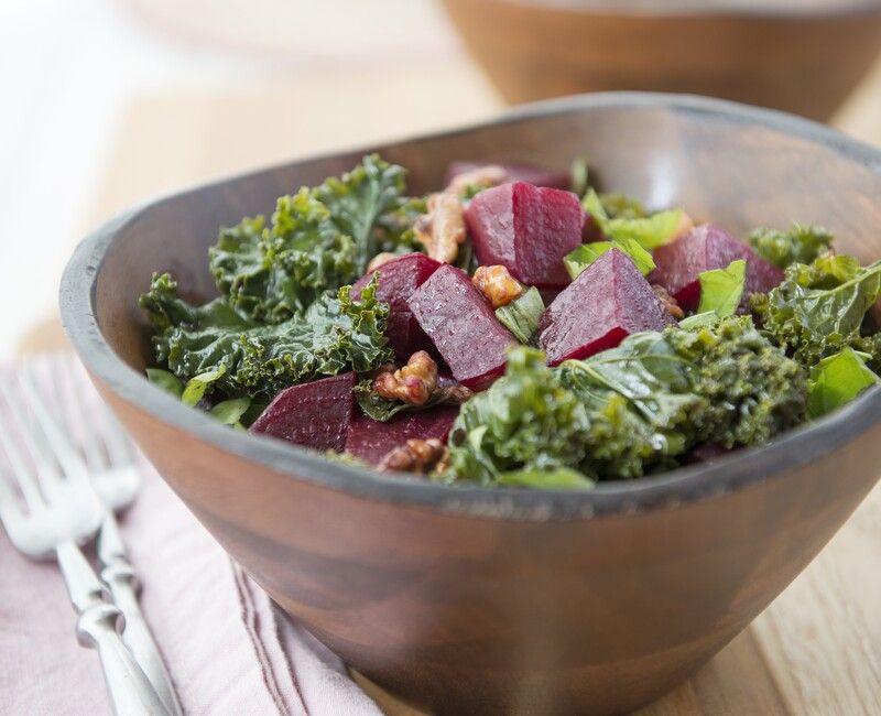 Beet, Kale, and Walnut Salad