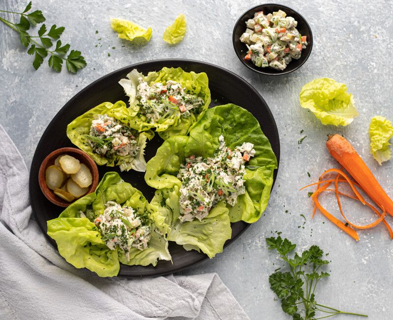 Chicken Salad Lettuce Wraps