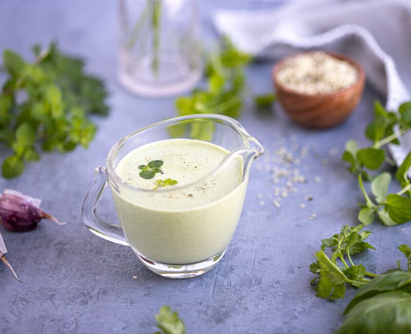 Creamy Garlic Hempseed Dressing