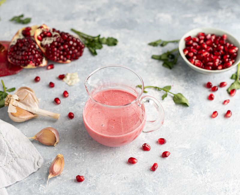 Low-Histamine Creamy Pomegranate Dressing