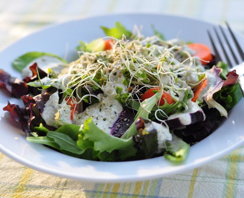 Vegan Creamy Herb Sunflower Dressing