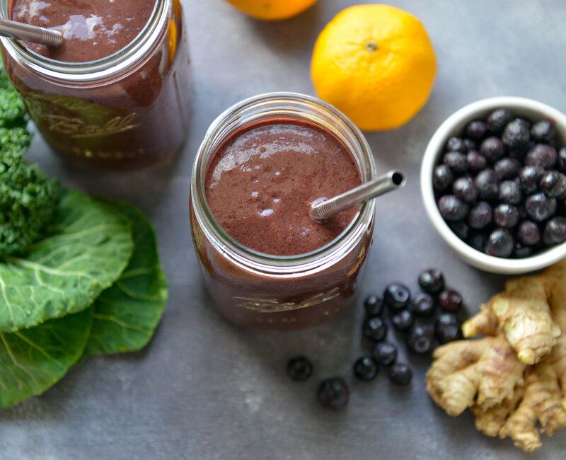 Berry Cherry Green Smoothie