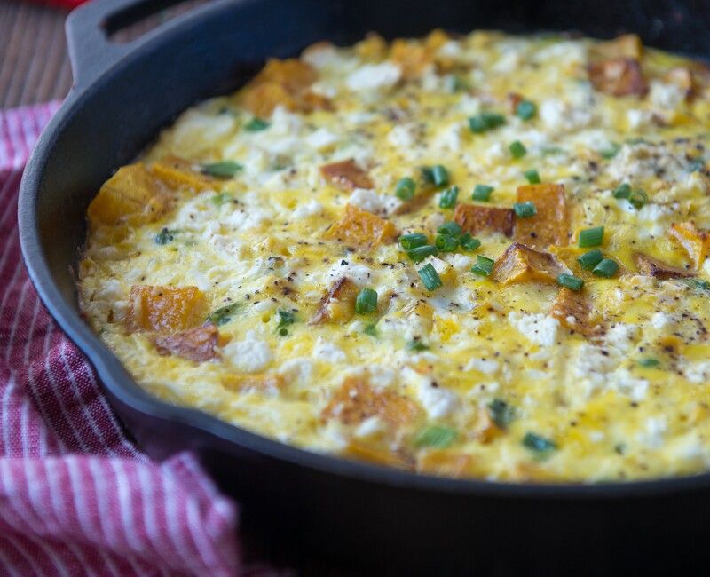 Roasted Squash and Corn Frittata