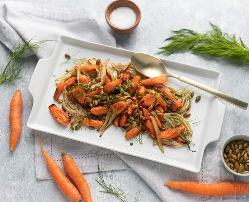 Roasted Carrots and Fennel