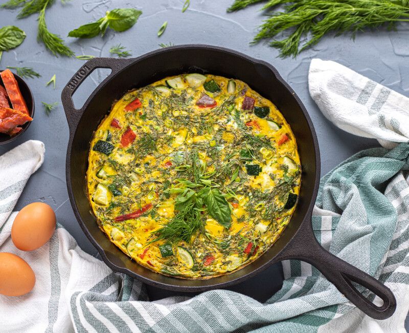 Smoked Salmon Frittata 