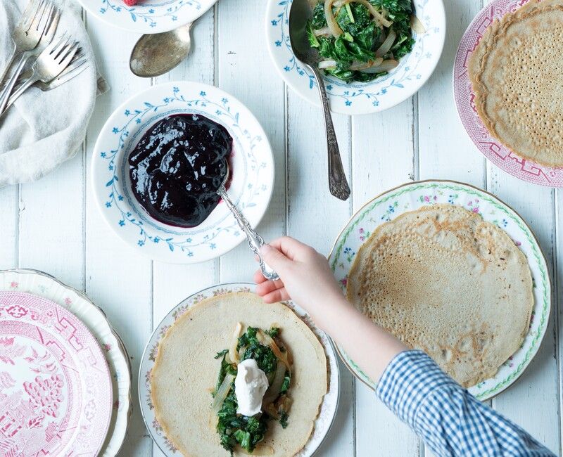 Sourdough Buckwheat Crepes