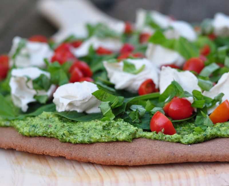 Gluten-Free Vegan Teff Pizza Crust