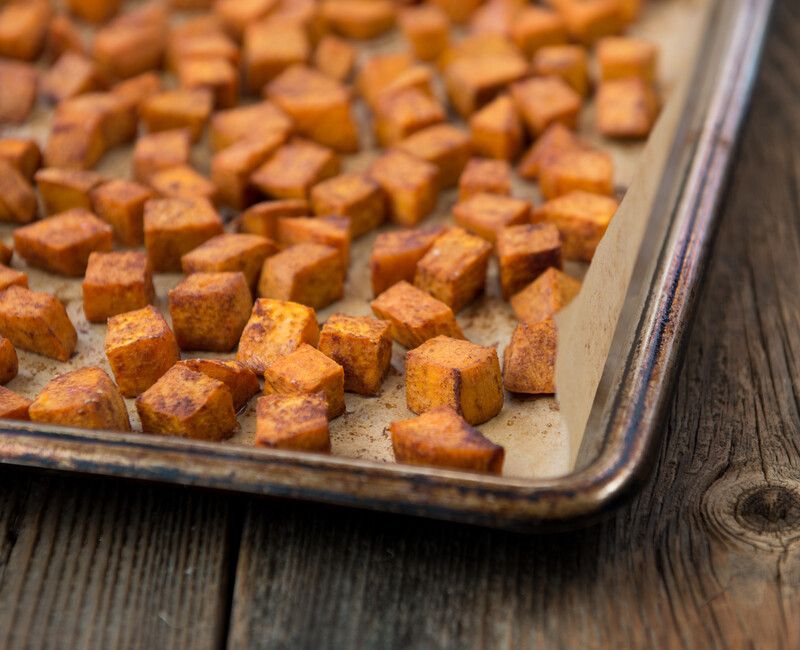 Coconut-Cinnamon Roasted Sweet Potatoes