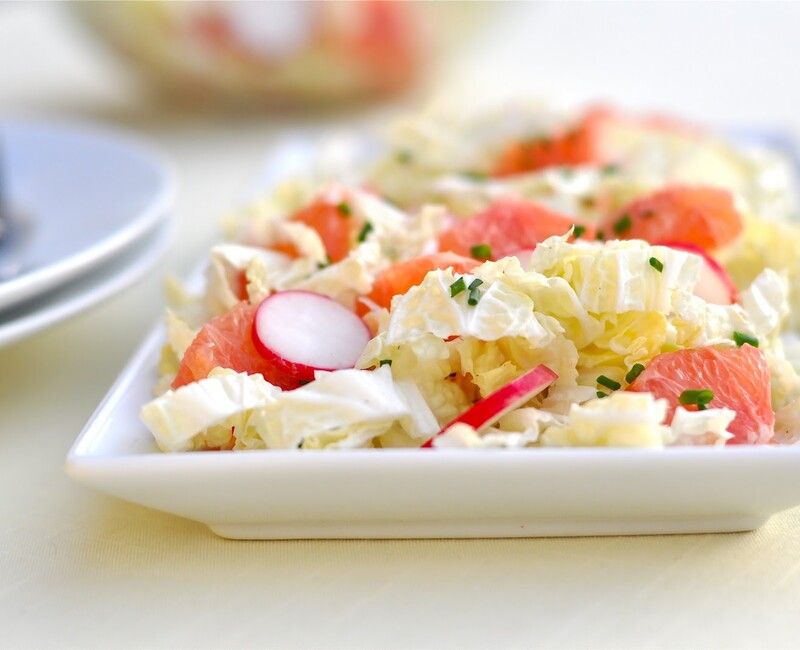 Grapefruit, Radish, and Cabbage Salad