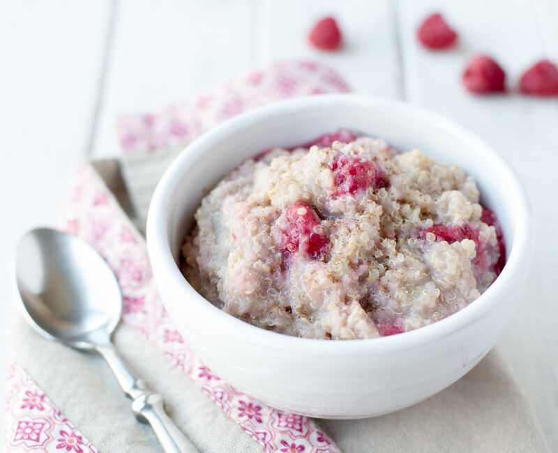 Raspberry Quinoa Porridge