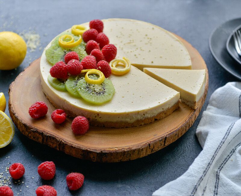 Soy-Free Vegan Lemon Cheesecake