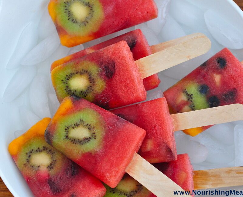 Watermelon Whole Fruit Popsicles