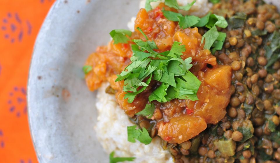 Vegan Lentil and Kale Dal