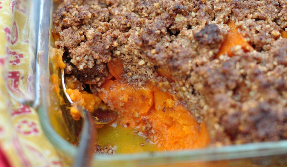 Paleo Yam Casserole with Pecan Streusel Topping (Grain-Free)