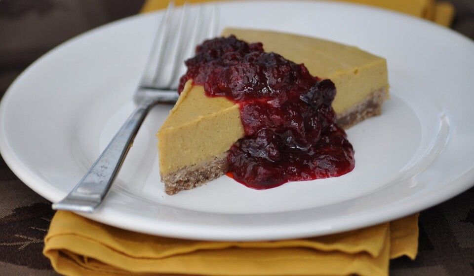 Gluten-Free Vegan Pumpkin Cheesecake