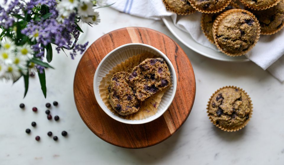 WILD BLUEBERRY FLAX MUFFINS-3